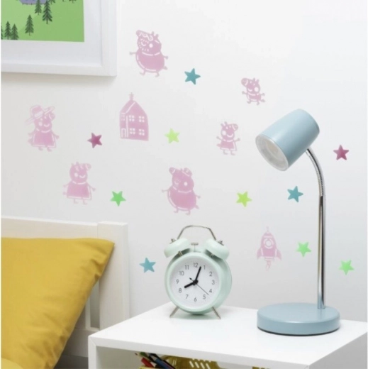 Spīdošas sienas uzlīmes Cūciņa Peppa
