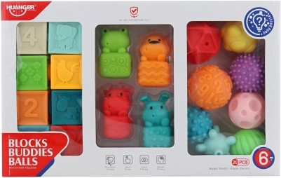 Large Baby Toy Set for Sensory Development by Huanger