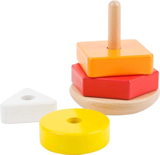 Stacking pyramid for little builders