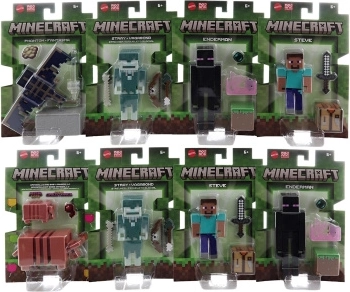 Minecraft figūriņa 8 cm ar portāla detaļu