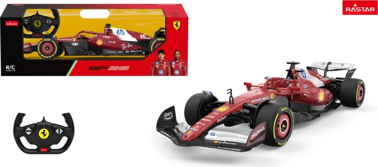Rastar RC auto Ferrari SF-25 1:12 sarkans