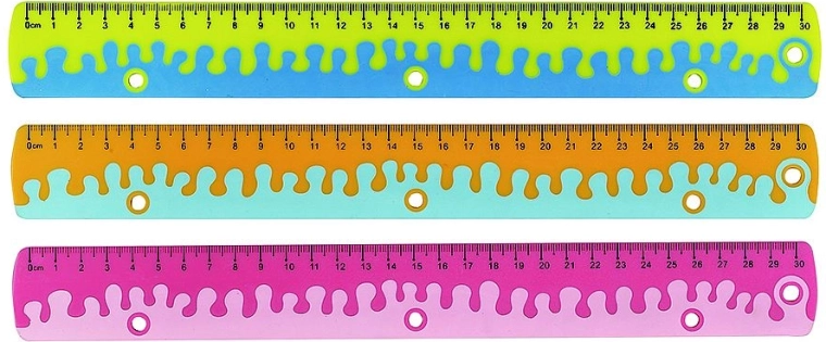 Lineāls Keyroad Coral 30 cm ar mīkstu satvērienu