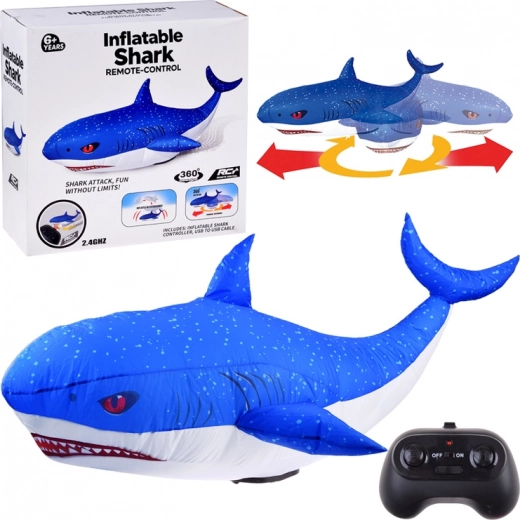 Remote-Controlled Inflatable Shark 360°