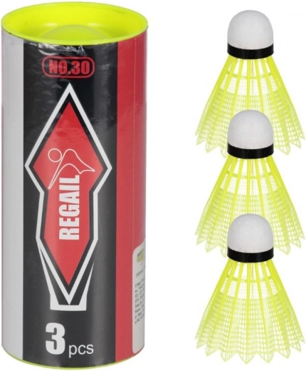 Badminton shuttlecocks in a tube, 3 pcs