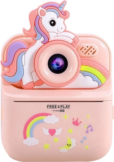 FREEON Free2Play children's digital instant-print camera Unicorn