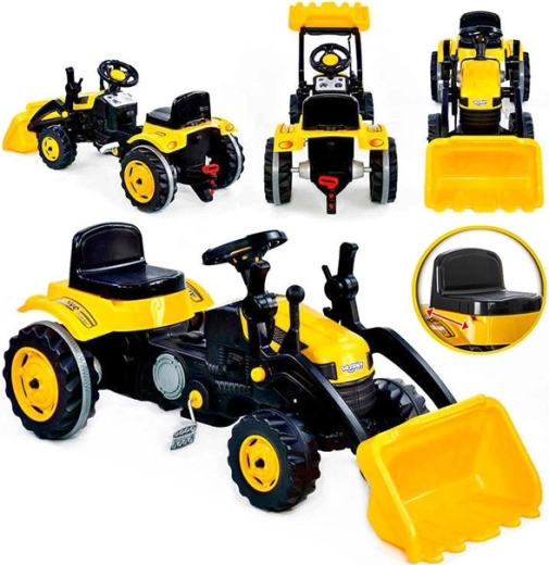 Pedāļu traktors Woopie MaxTrac Classic ar priekšējo kausu