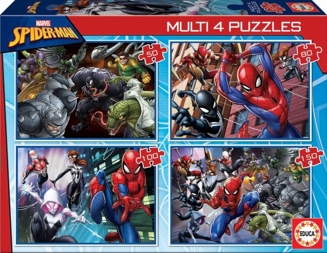 Educa puzle Spiderman 4 vienā