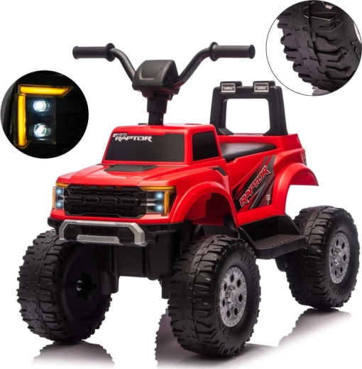 Elektriskais bērnu auto Milly Mally Ford F-150 Raptor sarkans