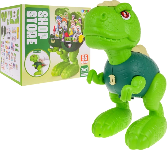 Riding Dinosaur and Shop 2-in-1 for Children Aged 3+