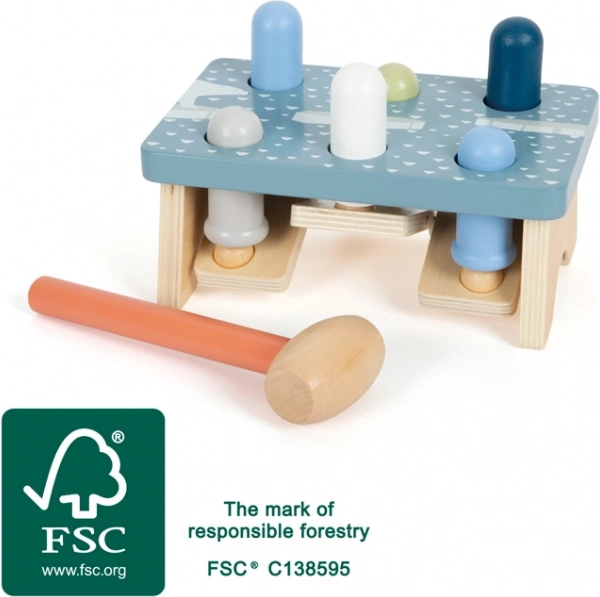 Wooden Pound-a-Peg Arctic by small foot