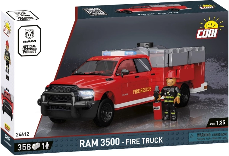Cobi RAM 3500 ugunsdzēsēji 1:35 (358 detaļas, figūriņa)