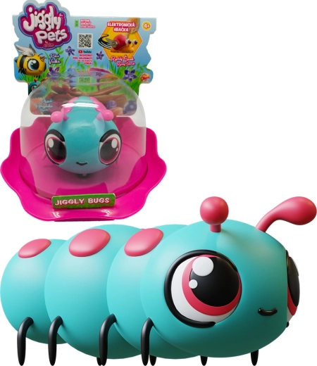 Jiggly Bugs kāpurs zils