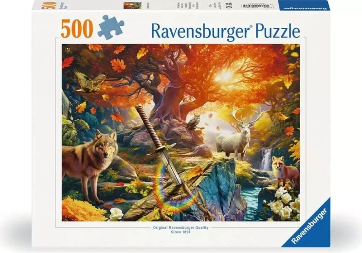 Ravensburger puzle Excalibur zobens mežā 500 gabaliņi