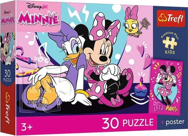 Premium Plus Kids puzle Priecīgā Minnija (30 gabaliņi)