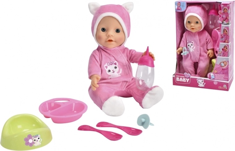 Lelle New Born Baby kaķēna pidžamā 30 cm