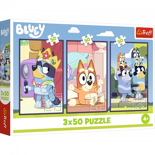 Puzle 3×50 Bluey ģimene