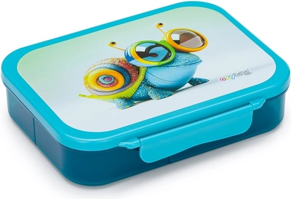 Snack box with compartments Crazy Animals – snail