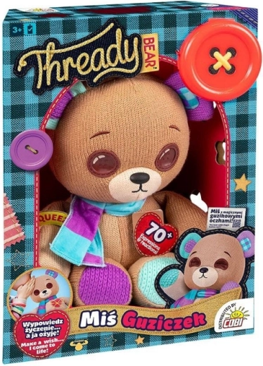 Interactive Mascot Thready Bear Button
