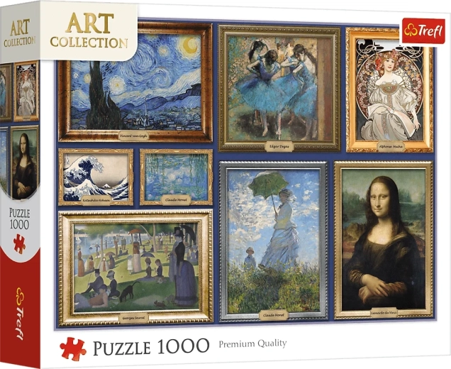 Trefl puzle Art Collection: meistardarbu mākslas darbu kolekcija 1000 gabaliņu