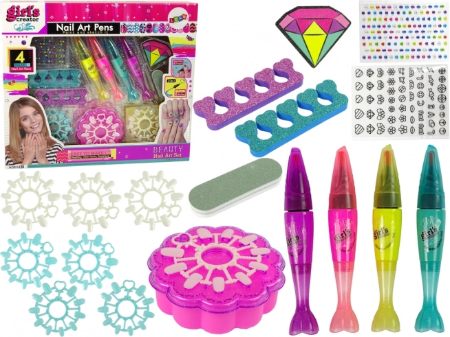 Children's Nail Painting and Decorating Set