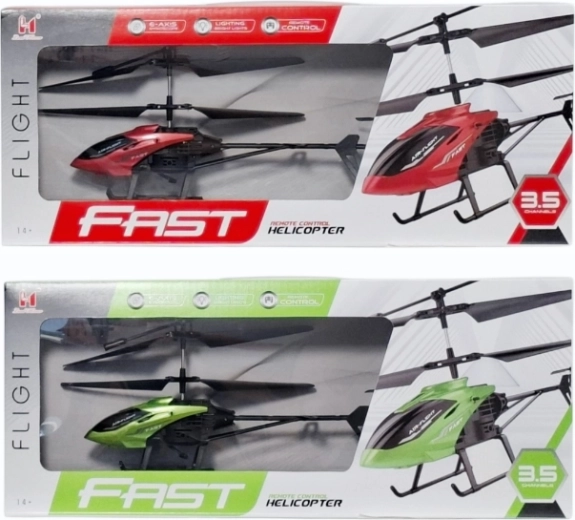 RC helikopters ar tālvadības pulti un lādētāju