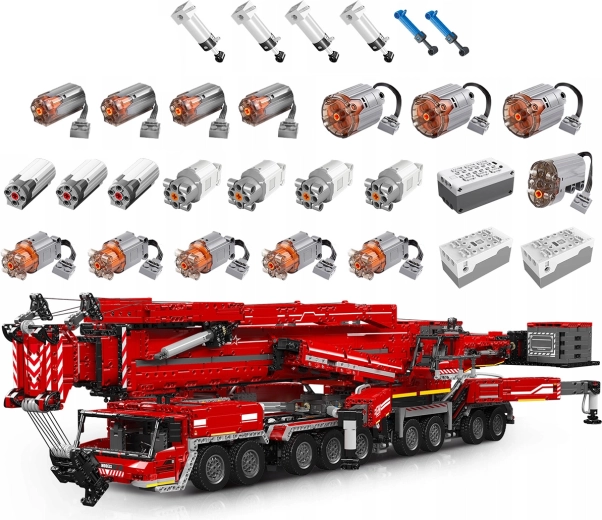 Mould King Red Crane Building Set, 8,506 Pieces