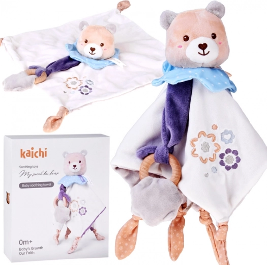 Mīļmantiņas lācītis ar kožamo riņķi un sedziņu KAICHI My Sweet Ko Bear