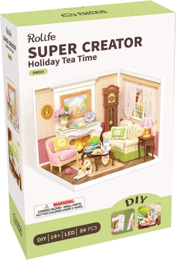 DIY komplekts ar 84 detaļām un LED apgaismojumu