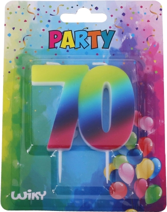 Ballīšu svece Varavīksne 70