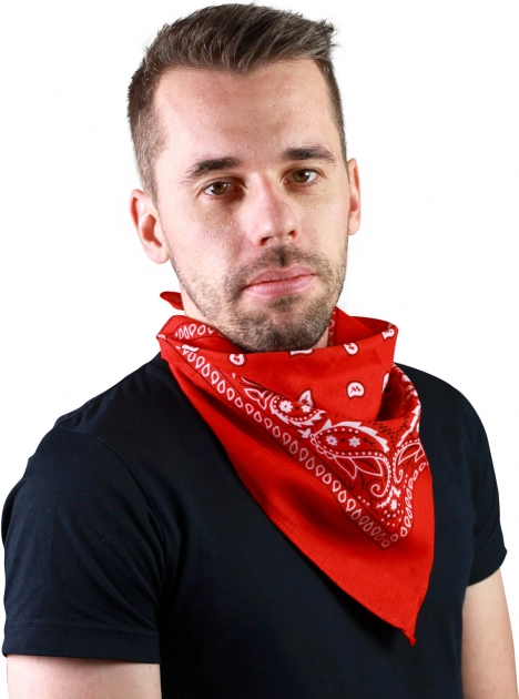 Sarkans kovboju lakatiņš