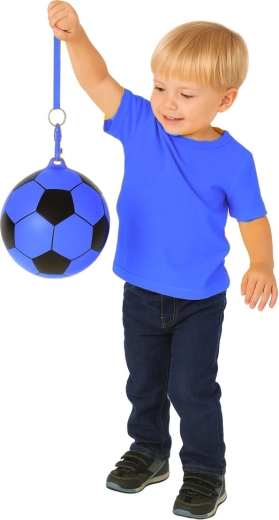 Futbola dizains un koša zilā krāsa