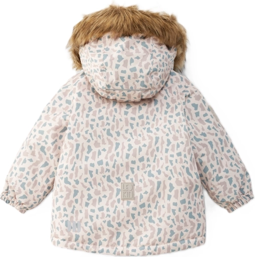 Hood with a faux-fur trim
