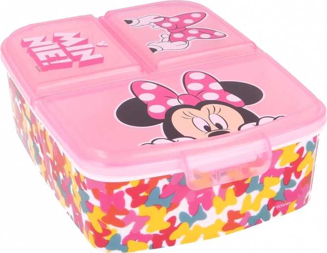 Bērnu daudzfunkcionālais uzkodu bokss MINNIE Mouse ar nodalījumiem