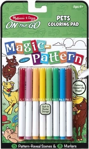 Maģiskā krāsojamā grāmata mājdzīvnieki Melissa & Doug