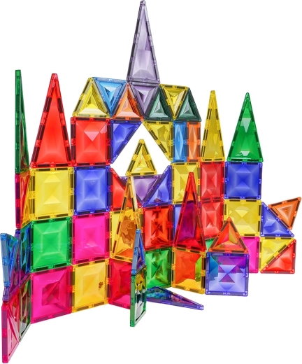 Translucent colorful pieces for playful learning