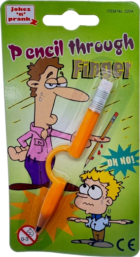 Burvju zīmulis caur pirkstu bērniem