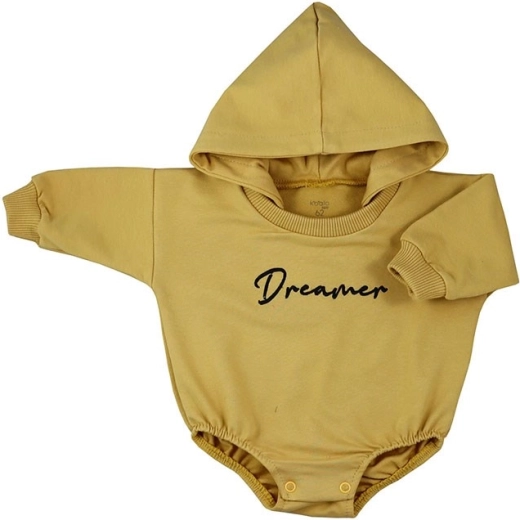 Baby bodysuit with long sleeves and hood KOALA Dreamer