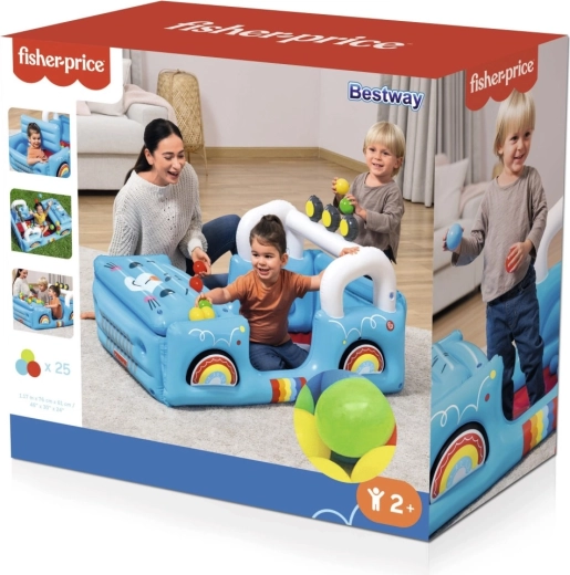 Piepūšama rotaļu automašīna ar bumbiņām FISHER-PRICE Safari