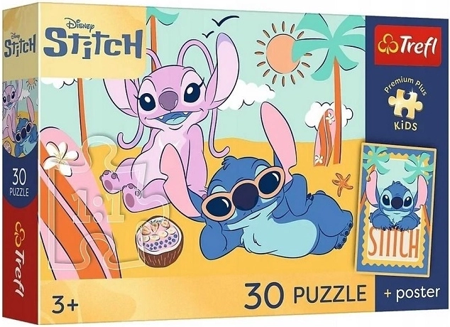 Premium Plus Kids puzle Stitch smaids 30 gabaliņi