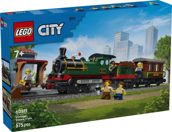 LEGO® City 60511 Retro tvaika lokomotīve