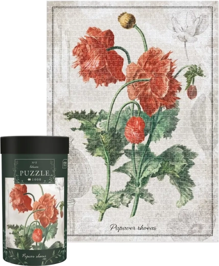 Puzzle Botanic: poppy 1000 pieces