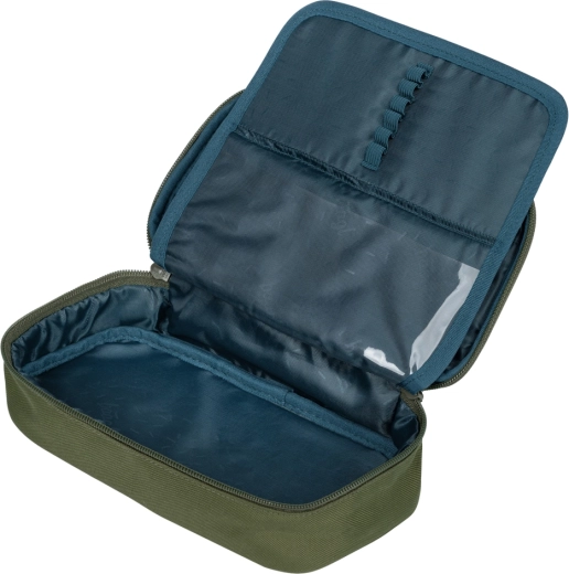 Penālis (etui) Olive ar gudru organizāciju