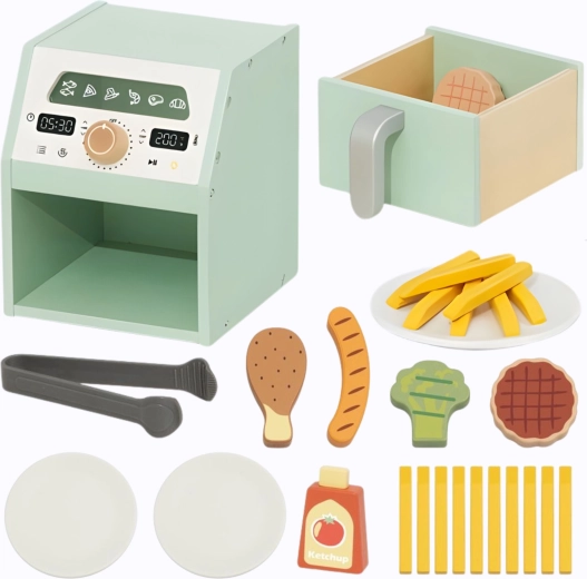 Wooden hot air fryer TOOKY TOY for children