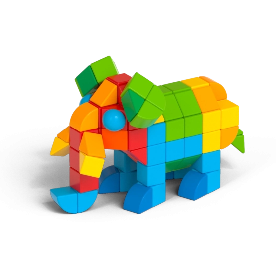 Colorful models full of imagination