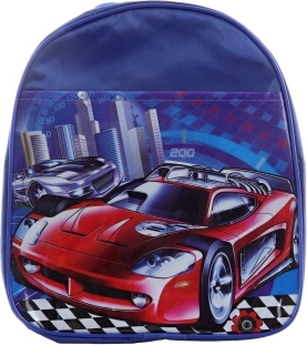 Children's Backpack with a Sports Car