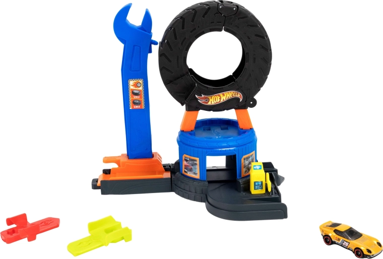 An auto repair shop full of action and details