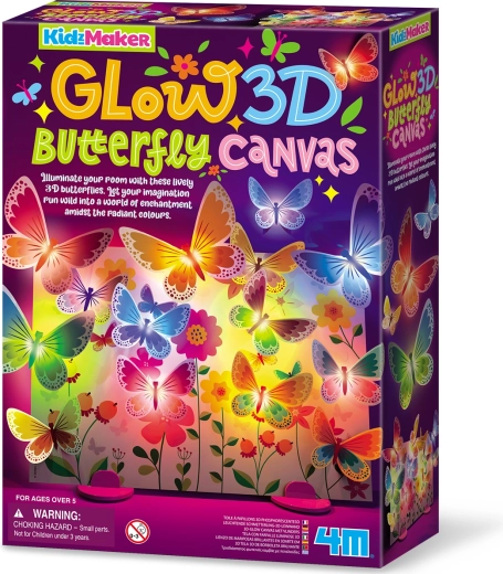 MAC TOYS 4M Illuminated 3D Butterfly Canvas