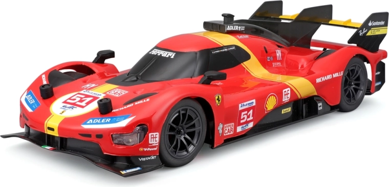 Ferrari 499P Le Mans čempions Le Mans RC auto ar gaismām 1:16
