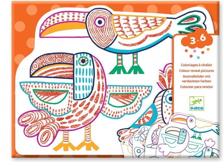 Magical Coloring Toucan and Friends by Djeco