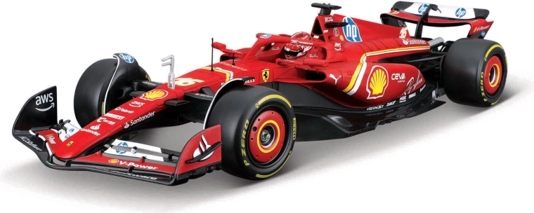 Ferrari SF-24 Charles Leclerc 1:24 modeļa būvkomplekts no Bburago